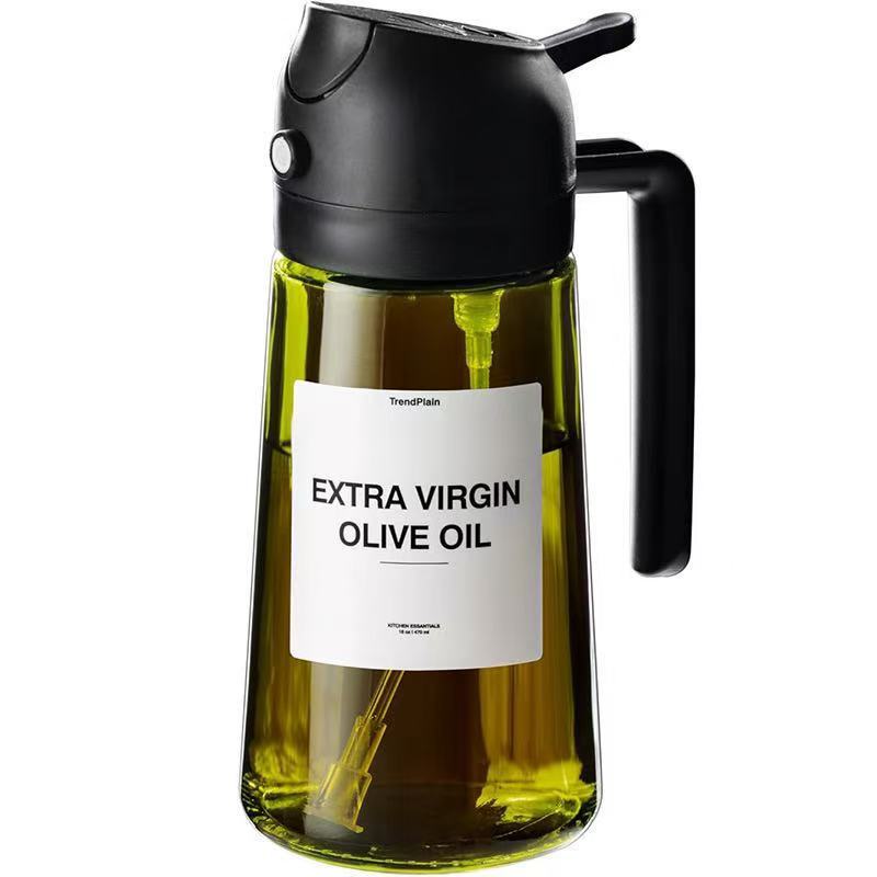 Amazon proporciona un tipo de sombreador portátil pulverizador de aceite de vidrio de doble propósito pulverizador de aceite de oliva.