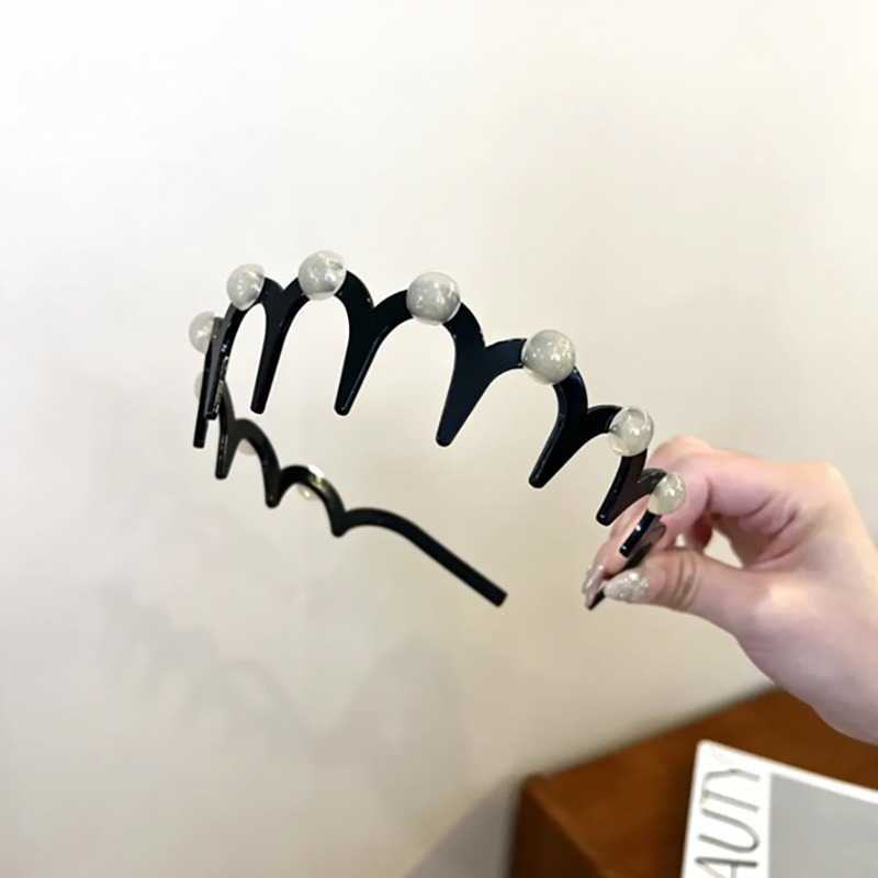 Horde de trigo diamante plegable para mujeres 2025 nuevo cráneo alto portátil viaje lavado de cara tarjeta de cabello de viaje cabello de cabeza