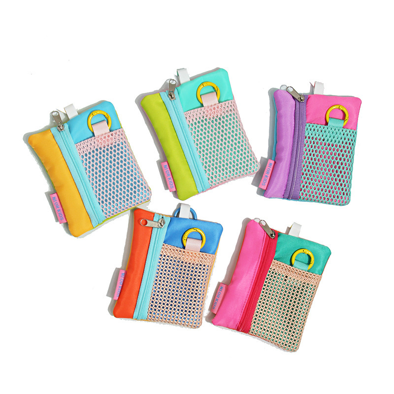 Dopamine mini coin purse, key bag pendant, trendy earphone ID bag, accessory card holder, outdoor color-blocking design Dopamine mini coin purse, key bag pendant, trendy earphone ID bag, accessory card holder, outdoor color-blocking design