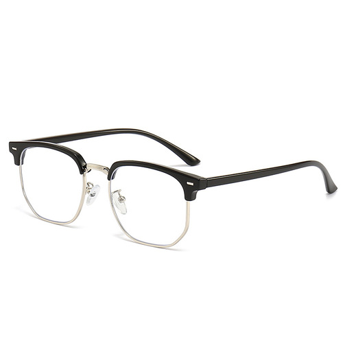 Handsome half-rim glasses frame men's Chaoligong elegant scum myopia with degree anti-blue light flat eye glasses frame