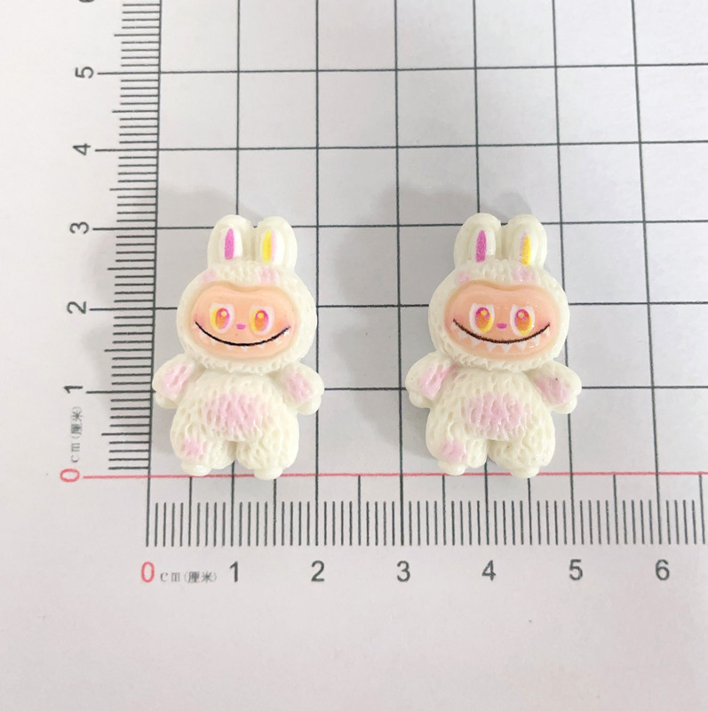 新しい漫画ぬいぐるみテクスチャラブ樹脂アクセサリー diy クリーム接着剤手作りパッチ携帯電話キーホルダーぶら下げ|undefined