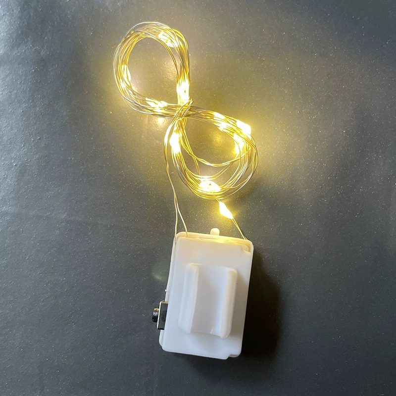 LED copper wire fairy lights, 3‑mode adjustable, warm/multi colors, AG13/LR44 battery