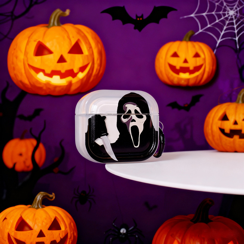 Halloween Skull Mask AirPods 4Th Generation Photo Frame Headphone Cover Suitable for Apple AirPods Pro3 Anti-Fall Halloween Skull Mask AirPods 4Th Generation Photo Frame Headphone Cover Suitable for Apple AirPods Pro3 Anti-Fall