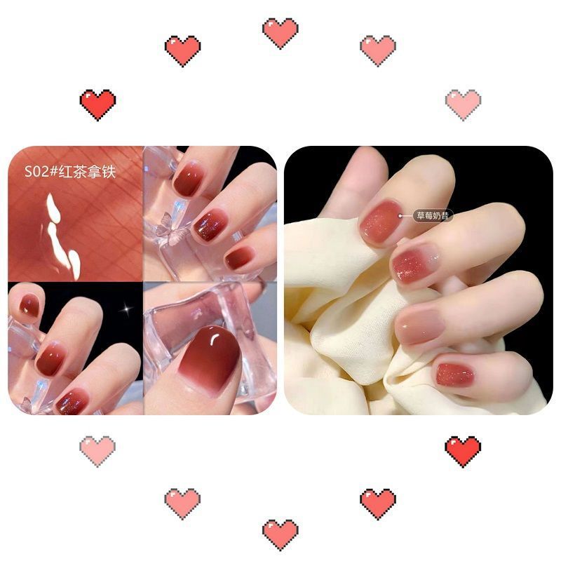 A base de agua de hielo blanco transparente desnudo esmalte de uñas hembra libre de horneado pelable sin lágrimas de secado rápido inodoro estudiante manicura traje