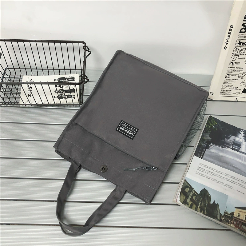Shopping bag, capacious linen bag, one-shoulder bag for documents, simple and elegant design