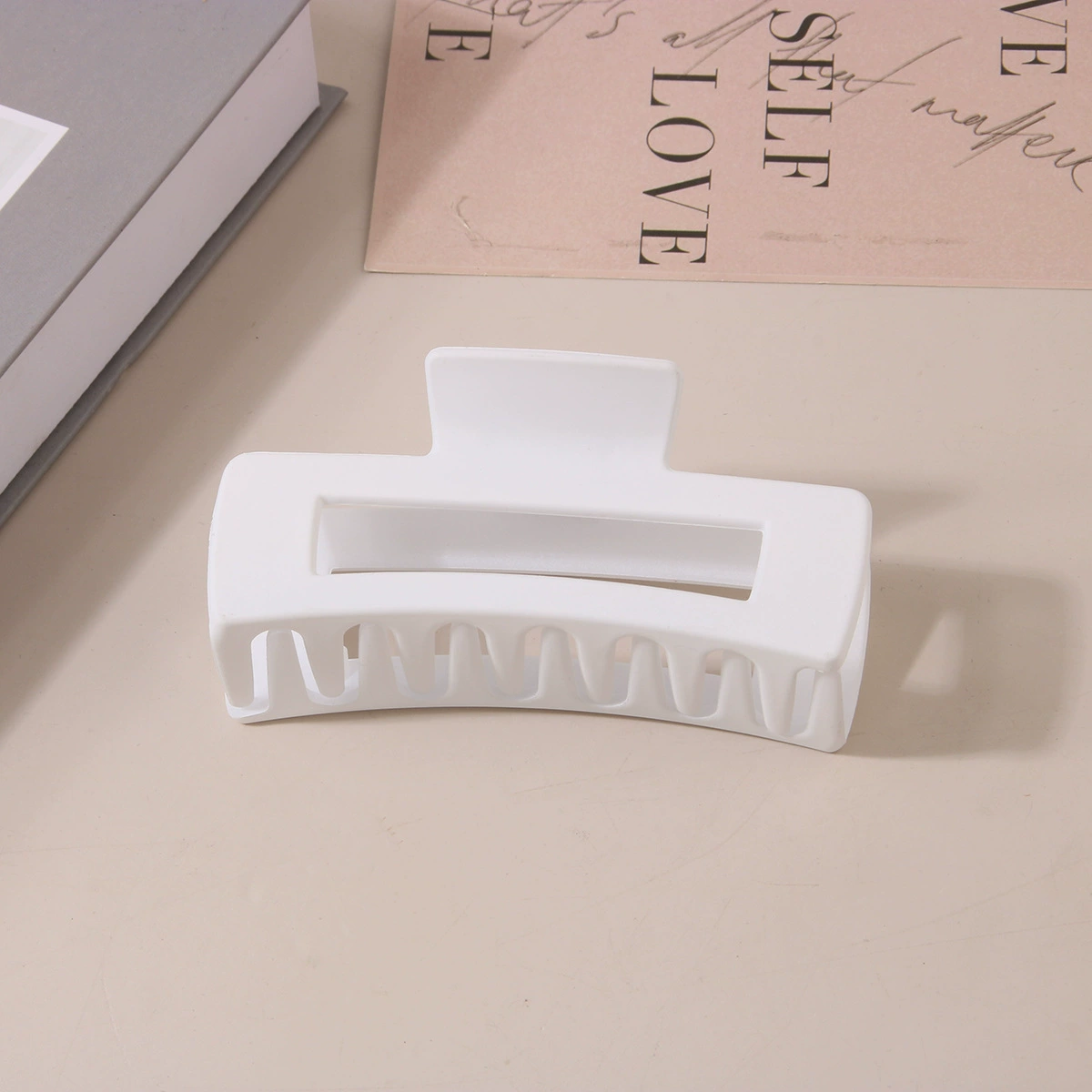 (Cross-border trading), rectangular matte crab pin, big shark, hairgrip, Amazon, simple and elegant design
