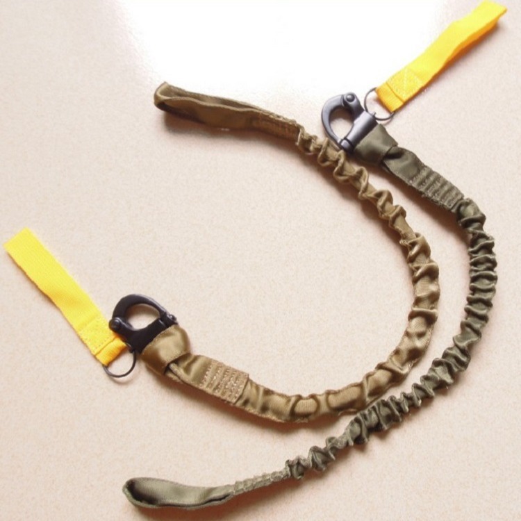 Superviviente directo de fábrica al aire libre CS pistola cuerda táctica misión cuerda elástica cuerda de seguridad cuerda de perro táctico