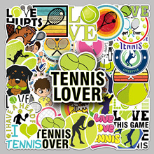 50张网球运动卡通行李箱贴纸防水涂鸦贴纸滑板电脑平板装饰车身贴