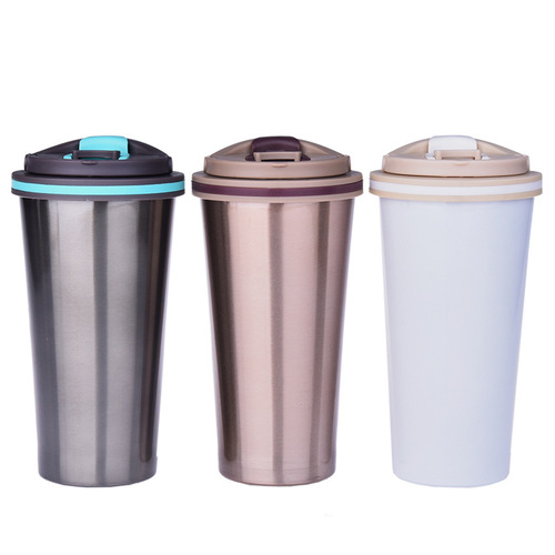 Manufacturer wholesale thermos cup milk tea coffee cup portable men and women accompanying stainless steel mug gift logo water cup