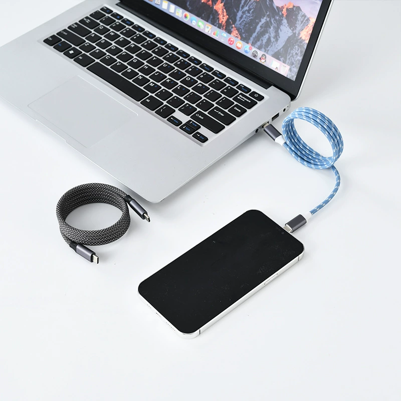 Универсальный USB-C би_DIRECTION интерфейс зарядное устройство магнитная кристализация кабель передачи данных ноутбук телефон аудио-видео HD