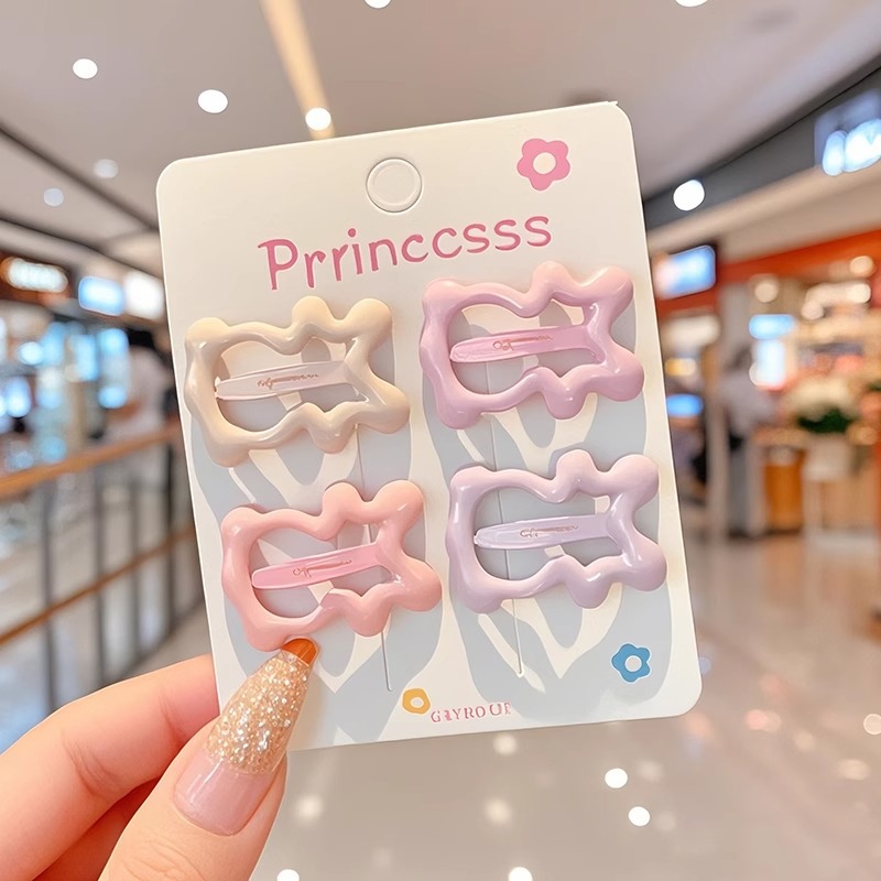 Estrellas para niños pinzas de cabello rosa pinzas de cabello de pentacos lindas bebés BB pinzas no dañan cabello niñas tocado al por mayor