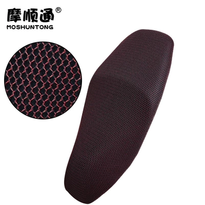 Motorcycle cushion – for Wuyang Honda NWG150 motorcycle - nwg150-red-and-black-mesh-breathable