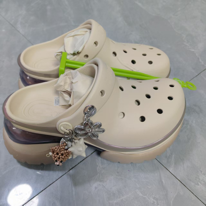 NN2026 Summer Retro Little Dolphin 6cm Beach Shoes Clogs Women's Shoes Air Cushion Thick-Soled Sandals Slippers 21281 NN2026 Summer Retro Little Dolphin 6cm Beach Shoes Clogs Women's Shoes Air Cushion Thick-Soled Sandals Slippers 21281