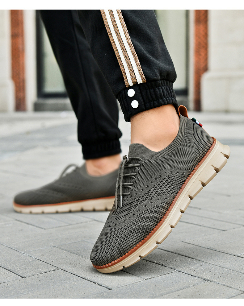 Cross-border Trendy Casual Shoes For Men, Breathable Fly-knit Loafers, Large-size Sports Shoes, In-stock Wholesale And_vogvips.com
