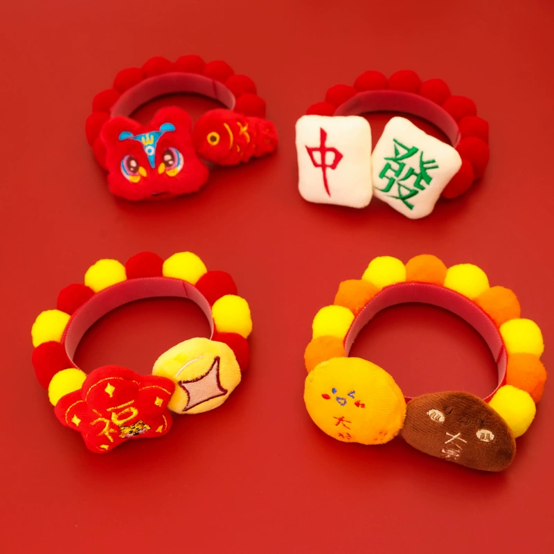 Домашние животные Новогодний шерстяной шарик ошейник Год Змея Весенний Фестиваль Кошка Собака Новогодние товары Теплые красные праздничные украшения