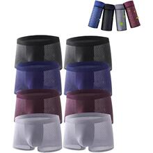 N 56028 Ice silk mesh antibacterial boxers ��˿�����־���ʿ