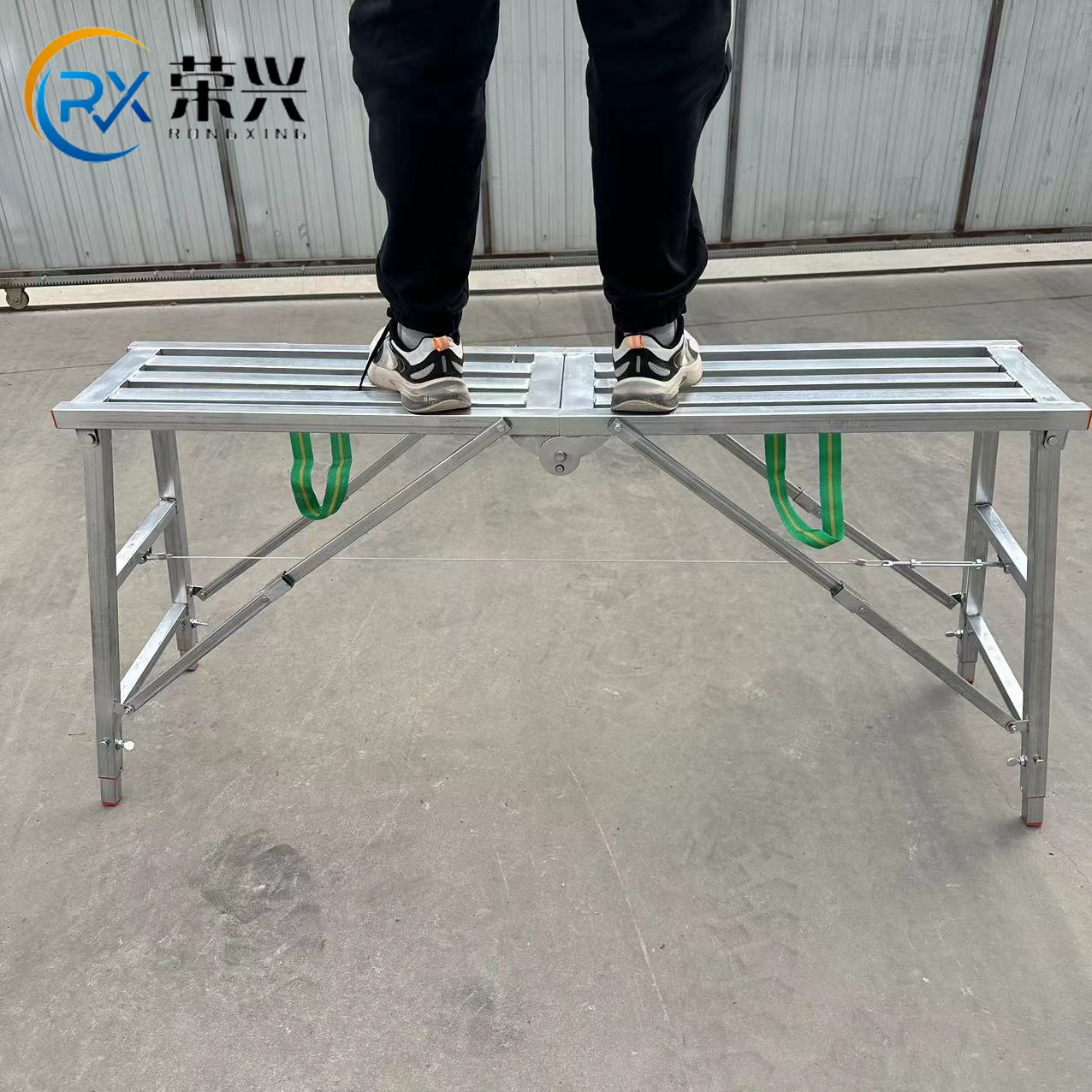 折叠马凳 方管马凳装修便携式折叠脚手架 双支撑折叠马镫量大从优