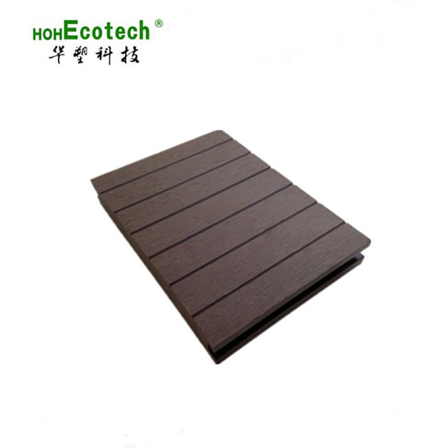 Fábrica de piso de plástico de madera al aire libre agujero redondo plástico piso de madera jardín patio ingeniería decoración al aire libre placa sólida anticorrosión