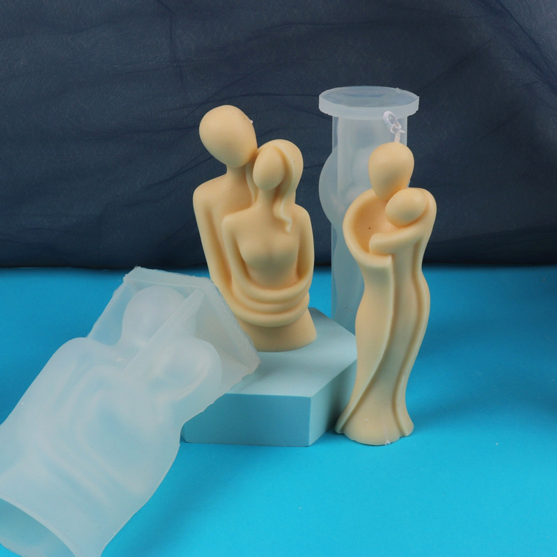 Retrato aromaterapia vela molde de silicona DIY jabón hecho a mano jabón fragante piedra cuerpo yeso Decoración