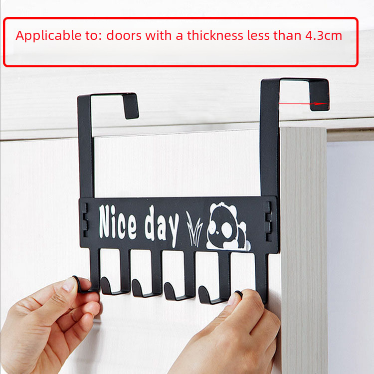 Door Behind Hook Clothes Rack Bedroom Door Without Drilling Hole Invisible Back of Door Storage Shelf Clothes Hook Hat Hook