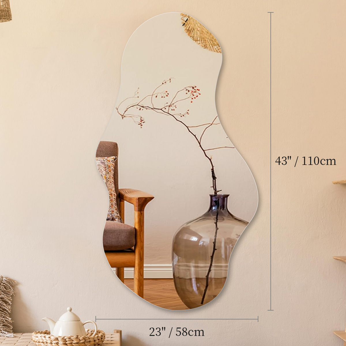 58*110cm sin luz (Sin luz)