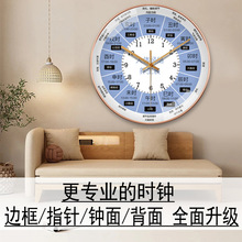 美容院时钟十二时辰子午流注钟表中医药中医养生理疗挂钟艾灸钟表