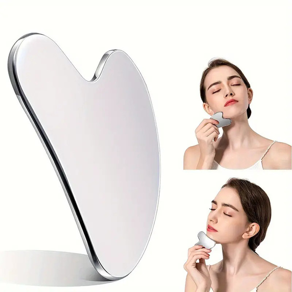Big universal smoothing pulls up massager stainless steel for face