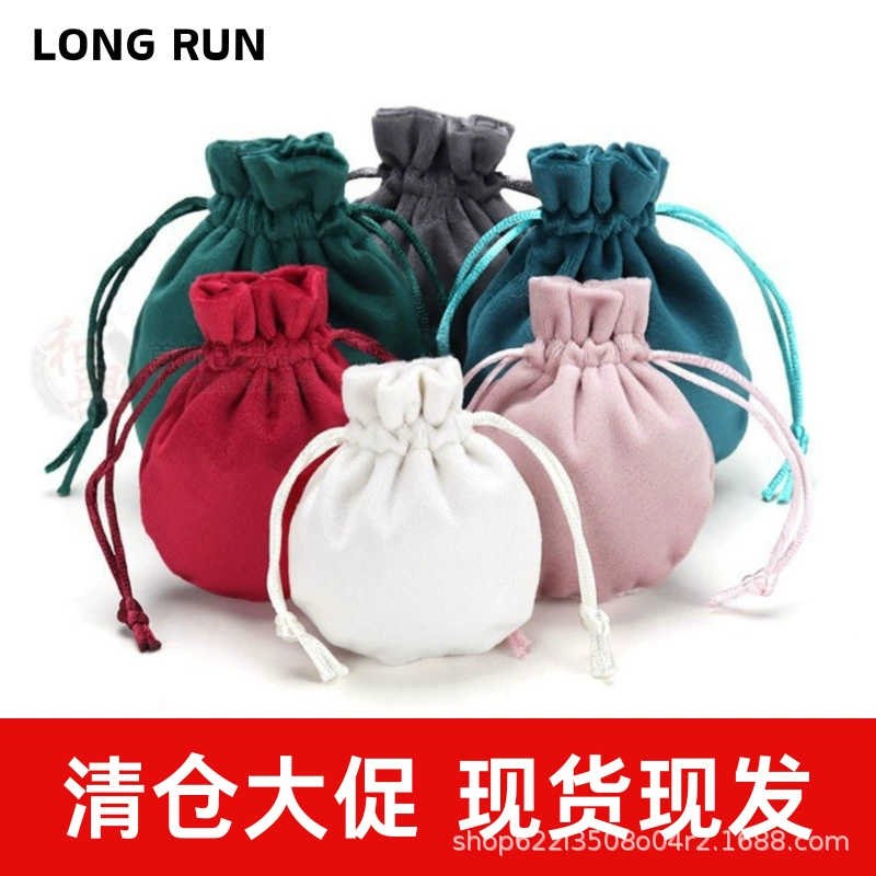 Мешочек на шнурке из мягкого бархата с индивидуальным логотипом, высококачественный бархатный мешочек для хранения украшений и игрушек
