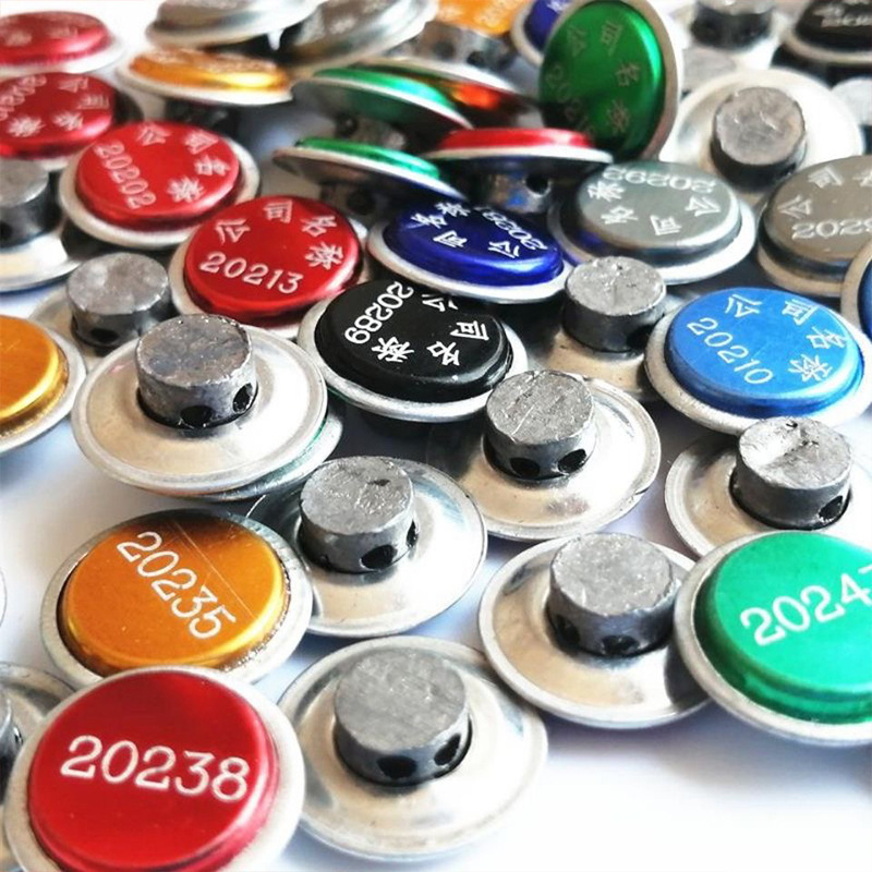 定制铝皮铅封 一次性防盗防伪封签 电水表燃气加油机灭火器计量