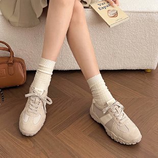 Grape Mom studiolee aumenta en 7cm ~ Zapatos de papá deportivos con cordones de punta redonda