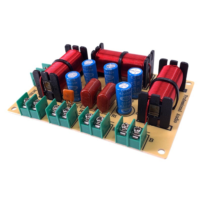 Divisor de frecuencia uno alto una escuela secundaria dos baja de cuatro frecuencias de audio sin soldadura divisor de modificación de altavoces en el hogar