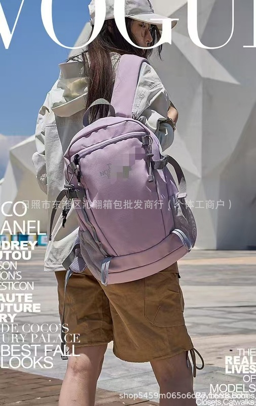 大容量便携出行旅行包休闲百搭轻便运动背包新款印花字母双肩包包|undefined