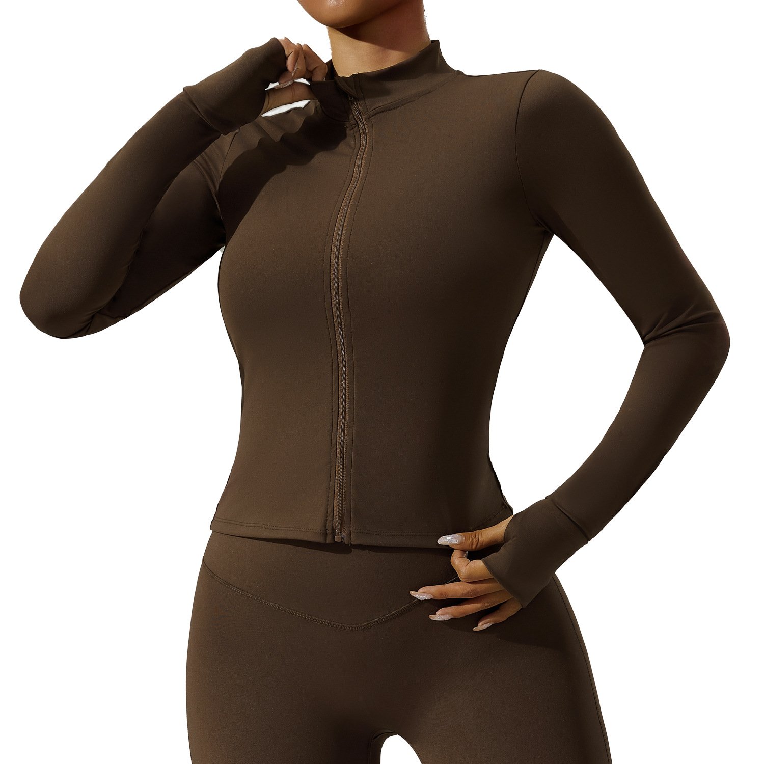 ルル ジップアップ タイトフィット 長袖 ヨガウェア レディース ランニング フィットネスウェア ジャケット クラウドのような通気性 スポーツトップ ジャケット