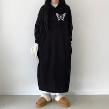 suitsuit韩版可爱美休闲撞色秋冬好穿时髦连衣裙2024秋冬新款显瘦