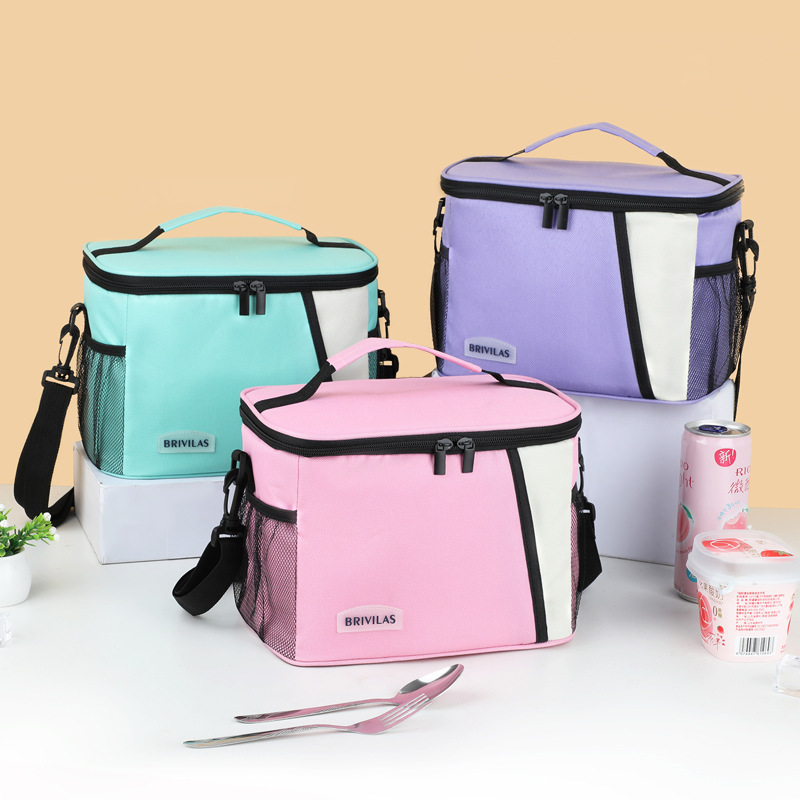メーカー卸売学生ポータブルランチバッグピクニックキャンプオックスフォード布断熱パッケージアイスパックメーカー卸売|undefined