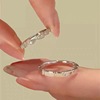 Gemstone ring suitable for men and women for princess for beloved, silver 925 sample, micro incrustation