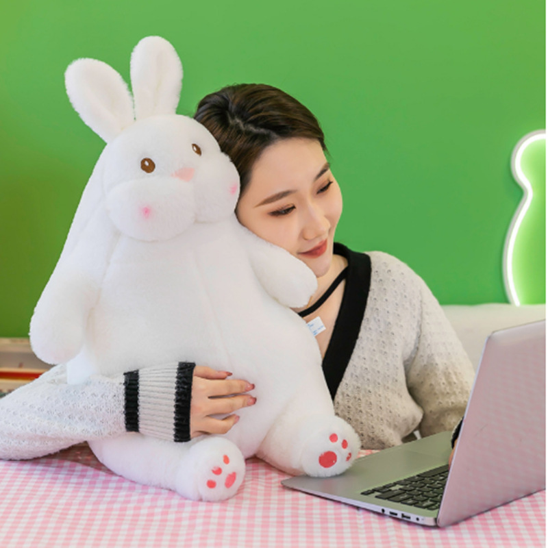 Plush cute toy, rag doll, white rabbit