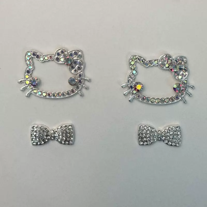 Hello Kitty, мультяшные милые аксессуары с бантом, аксессуар для волос, заколка, чехол для телефона, DIY