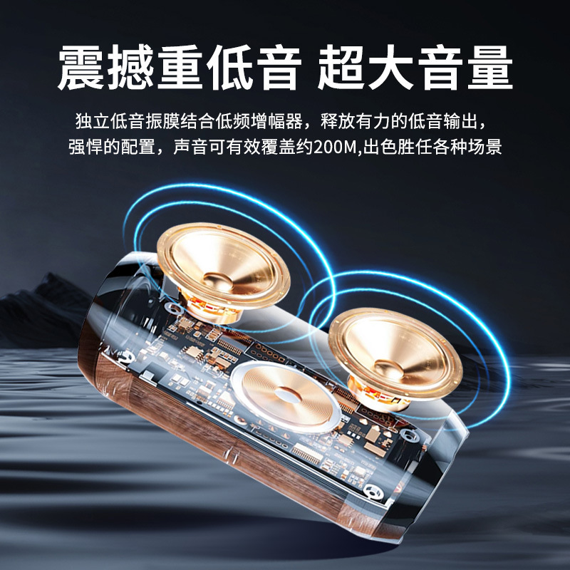 ワイヤレスbluetoothスピーカー屋外高音質超重サブウーファ携帯ディスクカード付き小型オーディオ大量卸売り|undefined