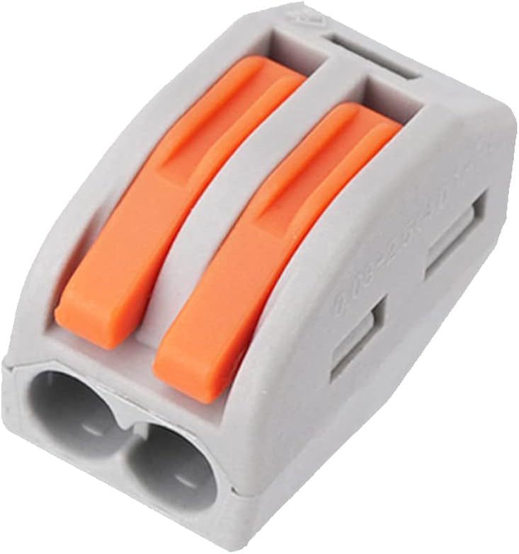 AMPELE 50PCS 2端口杆线连接器,紧凑型拼接线连接器,适用于多种类