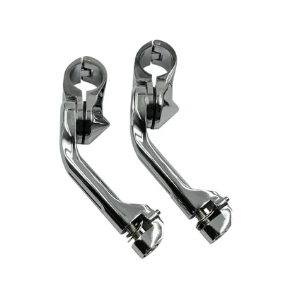 Motorcycle pedals | Street Refitting Bars Rest Pedal - long-bracket-electroplating