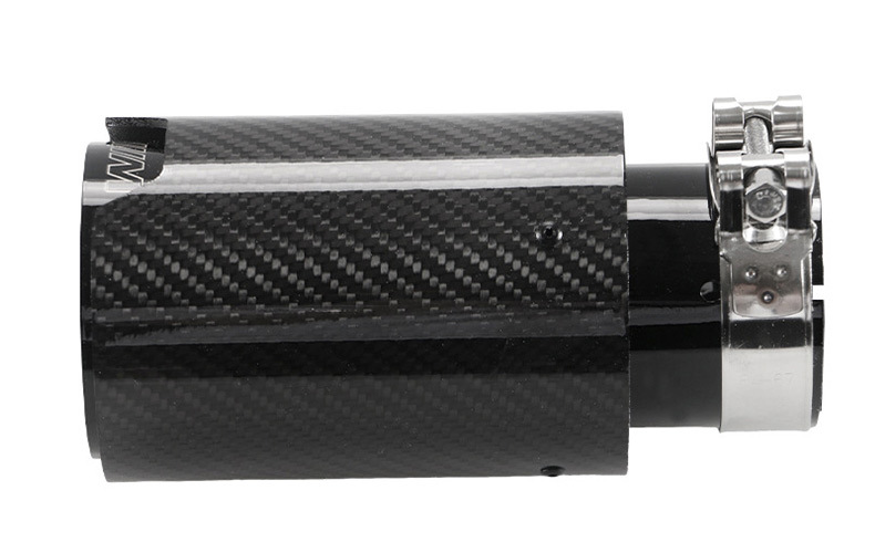 Suitable for Bmw M3 M4 Clamp-Type Carbon Fiber Tail Pipe Exhaust Pipe Tail Mouth Silencer Non-Destructive Modification m Standard