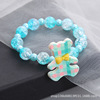 Children's fashionable cartoon beaded bracelet, gradient, with little bears, wholesale