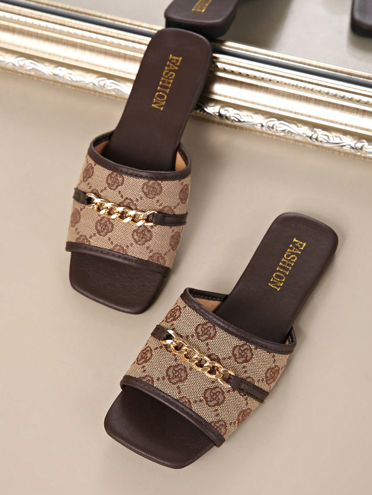 Women's Rhinestone Flat Slippers Round Toe Transparent Shoes_voghion.com