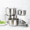 Thickening deepen 304 Stainless steel pots Thai Cooking pot Conditioning kettle kitchen Seasoning cylinder Oil pan Soup pot Jacketed kettle