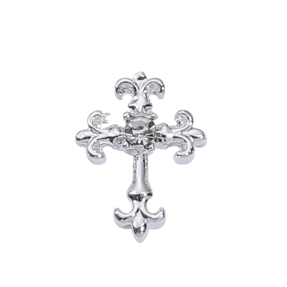 Nueva celebridad en línea flash tridimensional Cruz joyería de uñas de ganchillo taladro de uñas Super Flash aleación decoraciones de uñas