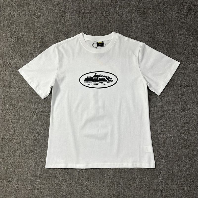240g corteiz マンハッタン島シリーズ Tシャツ 半袖 レターロゴプリント 男女兼用 ダブルヤーン ファッション 半袖 トレンド|undefined