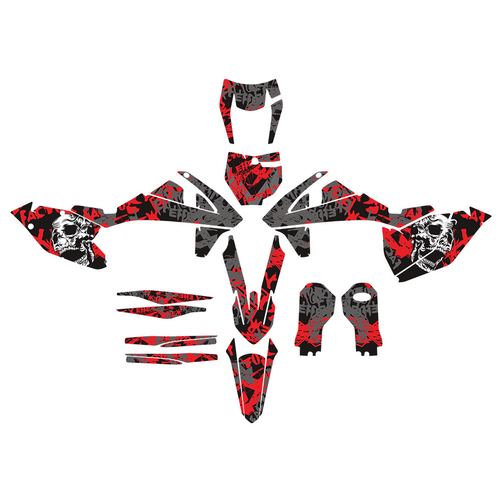 125 - 500 SXF XCF 16 - 18 EXC EXCF XCW 17 - 19 conjunto completo de decalcas para motocicletas