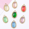Fashionable metal pendant, earrings with tassels, Korean style