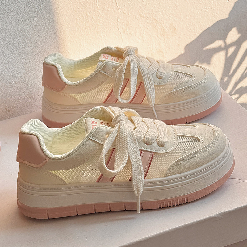 Zapatos de mujer de verano zapatos blancos nuevos zapatos de malla transpirables zapatos casuales zapatos deportivos